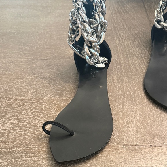 Women's Silver Chain Sandals - Picture 8 of 10